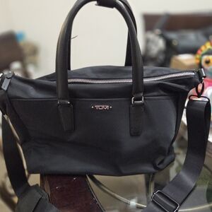 Tumi Black Nylon Travel Bag With Shoulder Strap